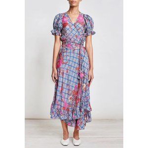 EUC 💗 APIECE APART 100% Silk Chabrol Wrap Top + Feliz Wrap Skirt Set